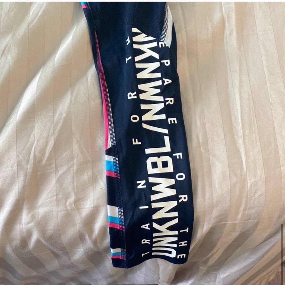 Reebok CrossFit Women's Navy Blue Speedwick Control Compression Tights Z78191 - Picture 8 of 9